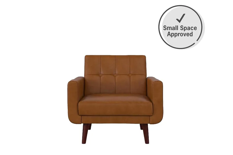 Nola Fåtölj Konstläder/Ljusbrun - Dorel Home - Möbler - Fåtölj & stolar - Fåtölj