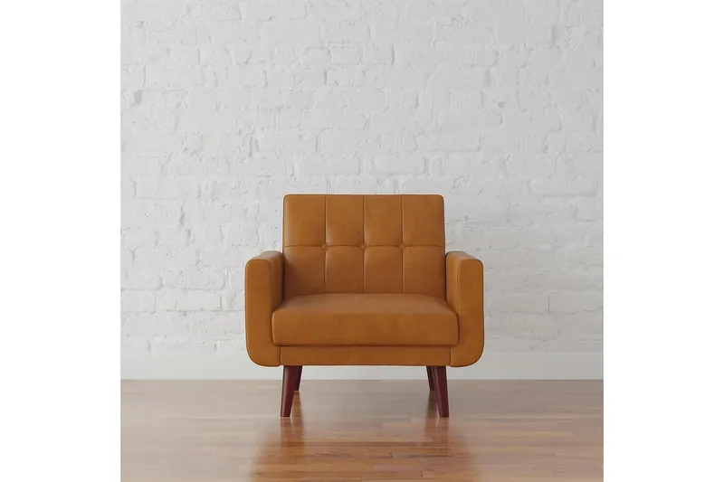 Nola Fåtölj Konstläder/Ljusbrun - Dorel Home - Möbler - Fåtölj & stolar - Fåtölj