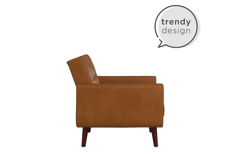 Nola Fåtölj Konstläder/Ljusbrun - Dorel Home - Möbler - Fåtölj & stolar - Fåtölj