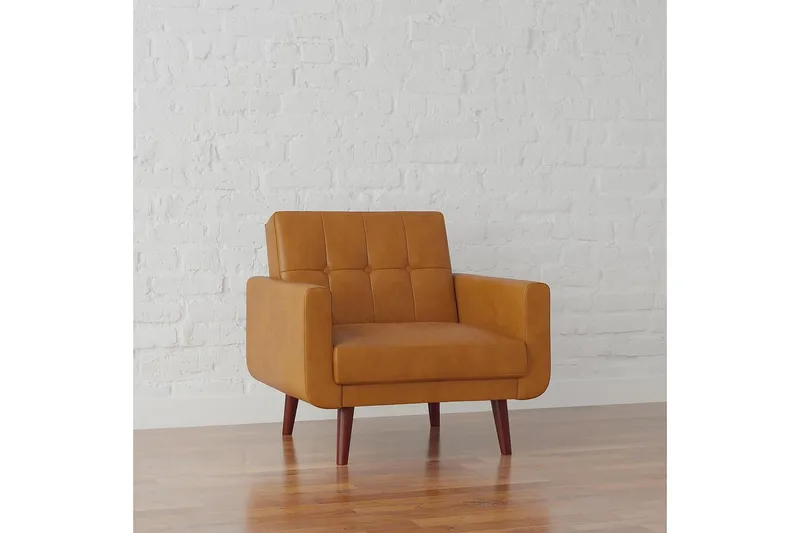 Nola Fåtölj Konstläder/Ljusbrun - Dorel Home - Möbler - Fåtölj & stolar - Fåtölj