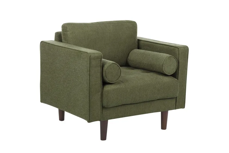 Fåtölj Nurmo, Grönt, mörkt trä