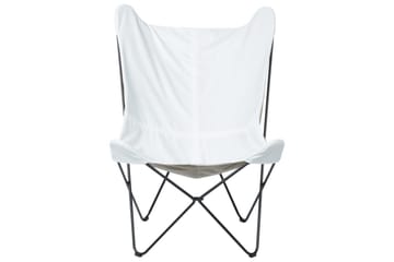 Fåtölj Nybro - Vit, Svart/Sammet - Möbler - Fåtölj & stolar - Fåtölj