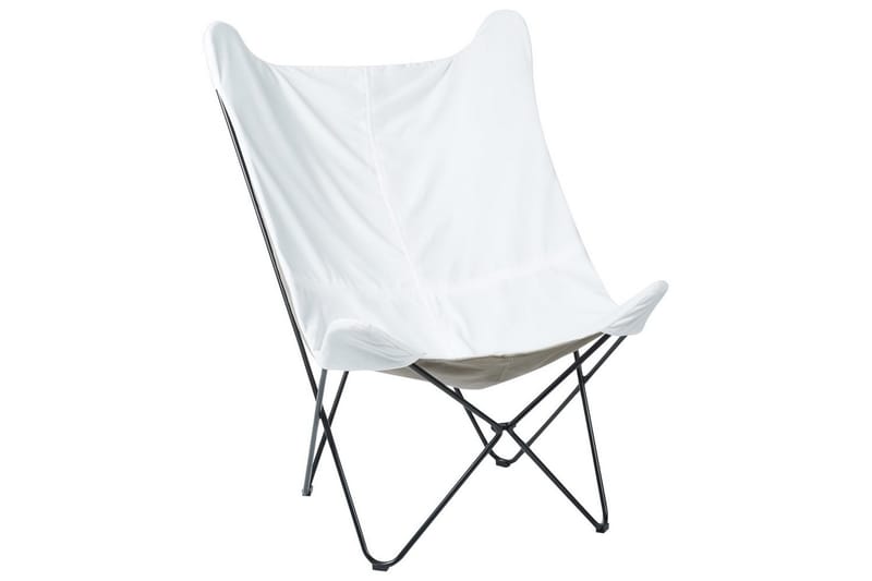 Fåtölj Nybro, Vit, Svart/Sammet