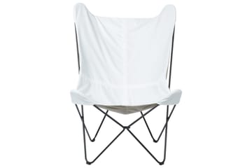 Fåtölj Nybro - Vit, Svart/Sammet - Möbler - Fåtölj & stolar - Fåtölj