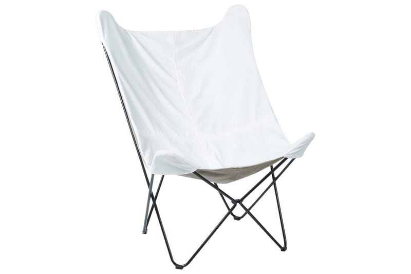 Fåtölj Nybro, Vit, Svart/Sammet