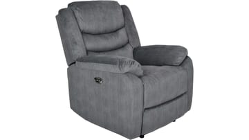 Olvani Reclinerfåtölj i tyg elektrisk - Grå - Möbler - Fåtölj & stolar - Fåtölj - Biofåtölj & reclinerfåtölj