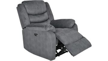 Olvani Reclinerfåtölj i tyg elektrisk - Grå - Möbler - Fåtölj & stolar - Fåtölj - Biofåtölj & reclinerfåtölj