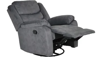 Olvani Reclinerfåtölj i tyg manuell - Grå - Möbler - Fåtölj & stolar - Fåtölj - Biofåtölj & reclinerfåtölj