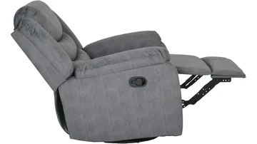 Olvani Reclinerfåtölj i tyg manuell - Grå - Möbler - Fåtölj & stolar - Fåtölj - Biofåtölj & reclinerfåtölj