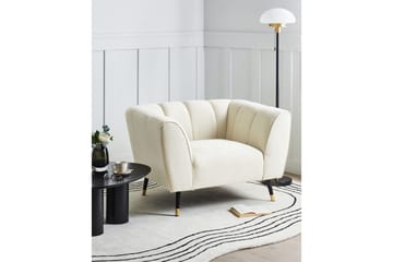 Fåtölj Orsta - Beige, svart, guld - Möbler - Fåtölj & stolar - Fåtölj