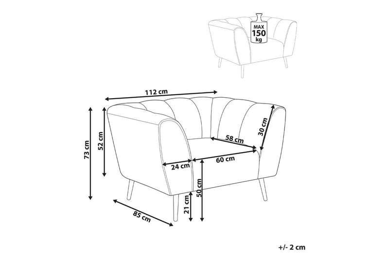 Fåtölj Orsta - Beige, svart, guld - Möbler - Fåtölj & stolar - Fåtölj