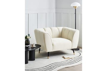 Fåtölj Orsta - Beige, svart, guld - Möbler - Fåtölj & stolar - Fåtölj