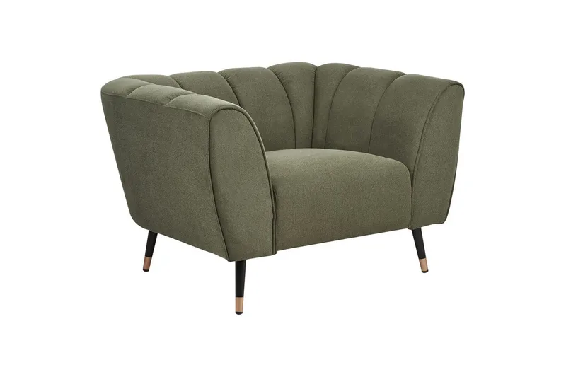 Fåtölj Orsta - Grön, svart, guld - Möbler - Fåtölj & stolar - Fåtölj