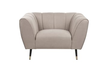 Fåtölj Orsta - Taupe, svart, guld - Möbler - Fåtölj & stolar - Fåtölj