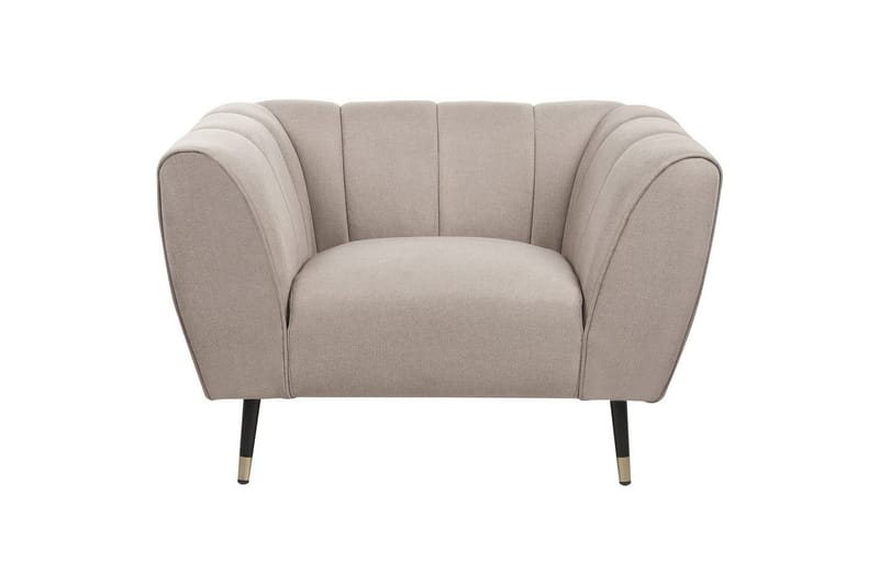 Fåtölj Orsta - Taupe, svart, guld - Möbler - Fåtölj & stolar - Fåtölj