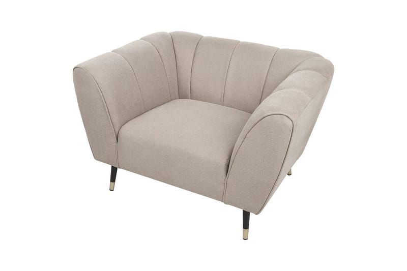 Fåtölj Orsta - Taupe, svart, guld - Möbler - Fåtölj & stolar - Fåtölj