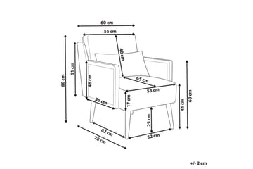 Fåtölj Orum - Beige, ljust trä - Möbler - Fåtölj & stolar - Fåtölj