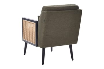 Fåtölj Orum - Grönt, ljust trä, svart - Möbler - Fåtölj & stolar - Fåtölj