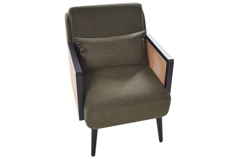 Fåtölj Orum - Grönt, ljust trä, svart - Möbler - Fåtölj & stolar - Fåtölj