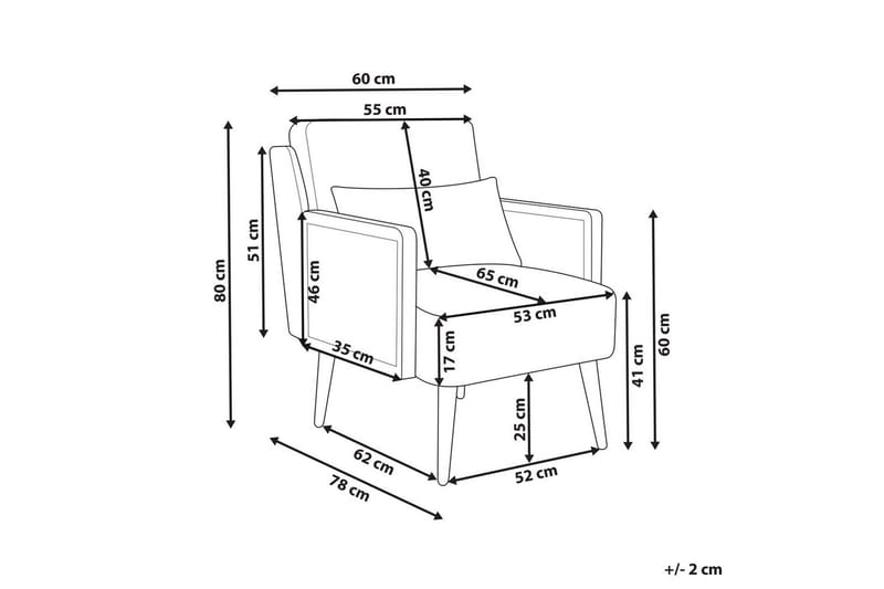Fåtölj Orum - Grönt, ljust trä, svart - Möbler - Fåtölj & stolar - Fåtölj