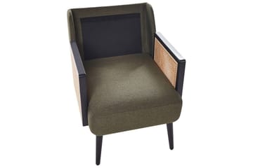 Fåtölj Orum - Grönt, ljust trä, svart - Möbler - Fåtölj & stolar - Fåtölj