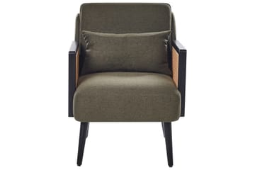 Fåtölj Orum - Grönt, ljust trä, svart - Möbler - Fåtölj & stolar - Fåtölj