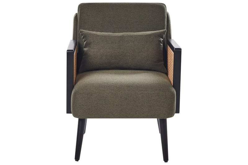 Fåtölj Orum - Grönt, ljust trä, svart - Möbler - Fåtölj & stolar - Fåtölj