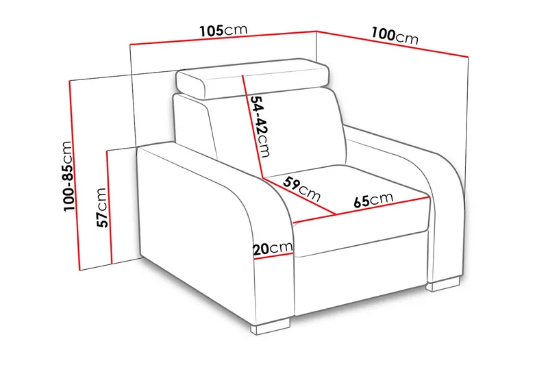 Oslo Fåtölj - Grå - Möbler - Fåtölj & stolar - Fåtölj