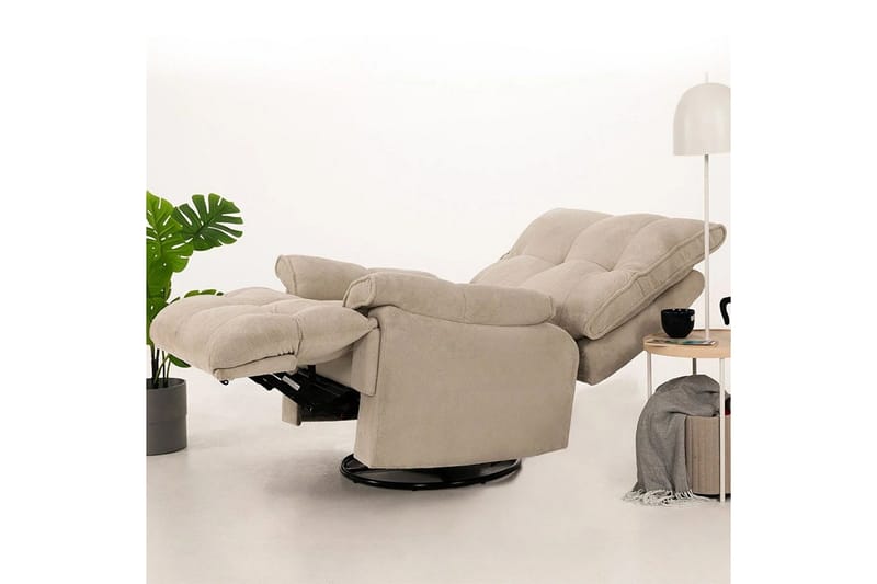 Osmara Reclinerfåtölj Elektrisk - Krämvit - Möbler - Fåtölj & stolar - Fåtölj - Liggfåtölj