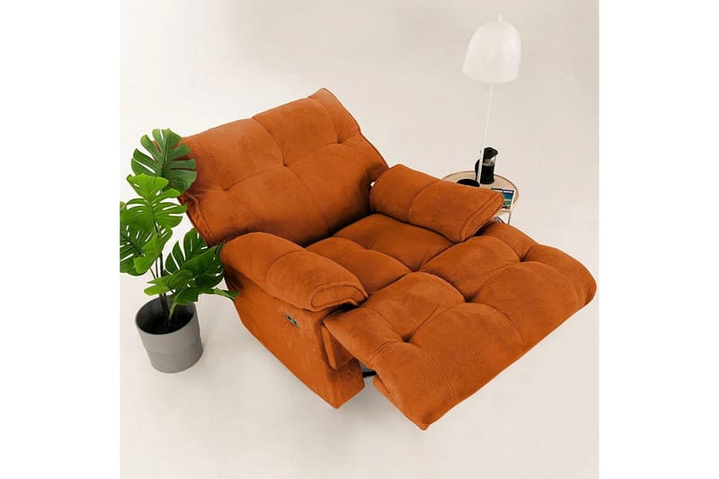 Osmara Reclinerfåtölj Elektrisk - Röd - Möbler - Fåtölj & stolar - Fåtölj - Liggfåtölj