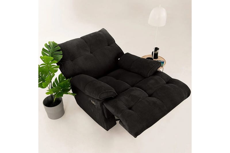 Osmara Reclinerfåtölj Elektrisk - Svart - Möbler - Fåtölj & stolar - Fåtölj - Liggfåtölj