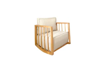 Patra Teddy Fåtölj - Vit - Möbler - Barnmöbler - Barnstol - Gungstol barn