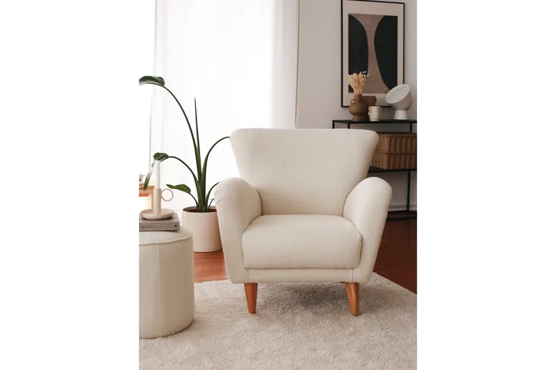 Patwa Teddy Fåtölj White - Vit - Möbler - Fåtölj & stolar - Fåtölj