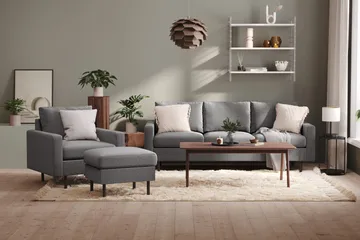 Peppe Fåtölj - Ljusgrå - Möbler - Fåtölj & stolar - Fåtölj