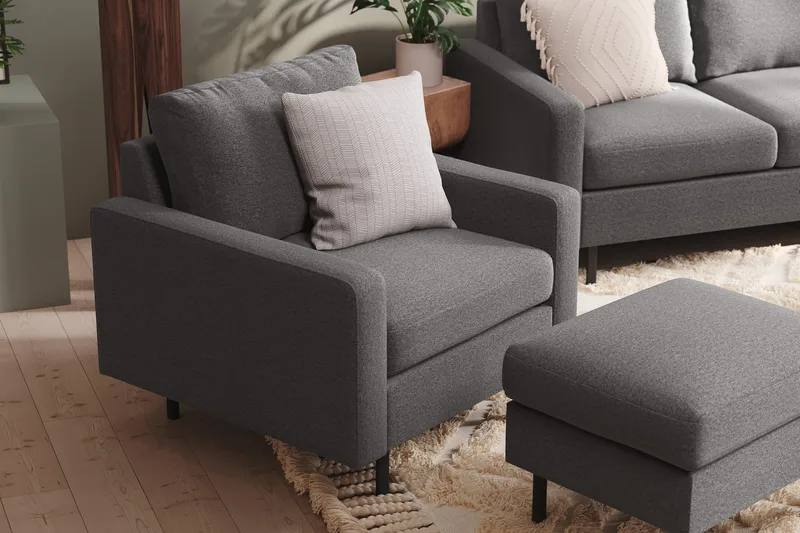 Peppe Fåtölj - Ljusgrå - Möbler - Fåtölj & stolar - Fåtölj