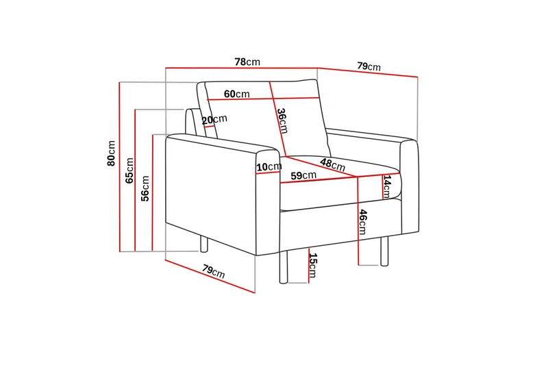 Peppe Fåtölj - Mörkgrå - Möbler - Fåtölj & stolar - Fåtölj