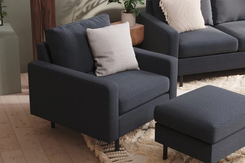 Peppe Fåtölj - Mörkgrå - Möbler - Fåtölj & stolar - Fåtölj