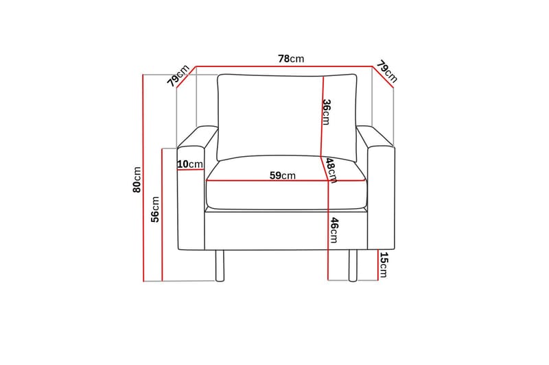 Peppe Fåtölj - Mörkgrå - Möbler - Fåtölj & stolar - Fåtölj