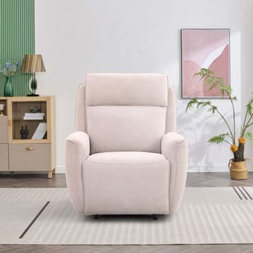 Reclinerfåtölj Östvik med manuell mekanism - beige - Möbler - Fåtölj & stolar - Fåtölj - Biofåtölj & reclinerfåtölj