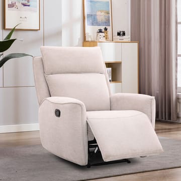 Reclinerfåtölj Östvik med manuell mekanism - beige - Möbler - Fåtölj & stolar - Fåtölj - Biofåtölj & reclinerfåtölj