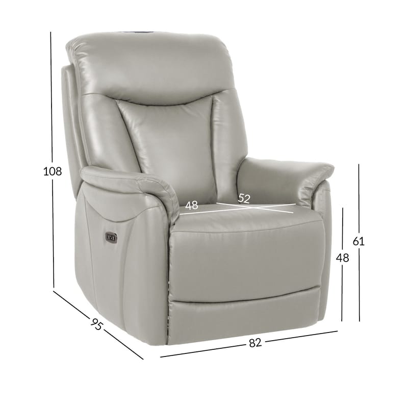 Reclinerfåtölj Gårdal med elektrisk lyftmekanism läder - Beige - Möbler - Fåtölj & stolar - Fåtölj
