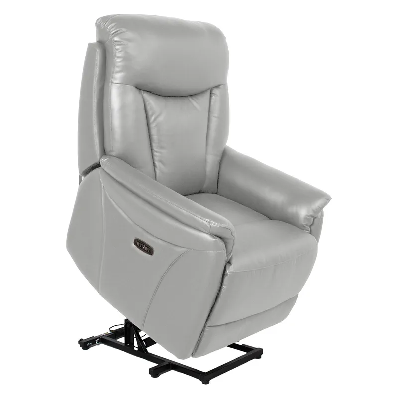 Reclinerfåtölj Gårdal med elektrisk lyftmekanism läder - Beige - Möbler - Fåtölj & stolar - Fåtölj
