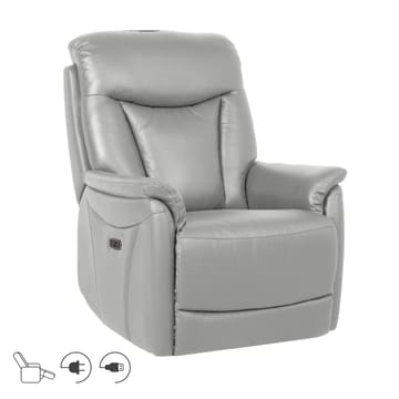 Reclinerfåtölj Gårdal med elektrisk lyftmekanism läder - Beige - Möbler - Fåtölj & stolar - Fåtölj