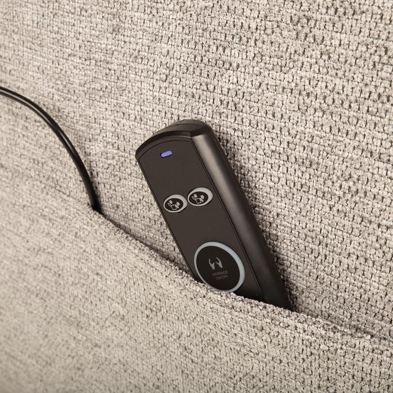 Reclinerfåtölj Gränor med elektrisk mekanism och massagefunktion - Grå - Möbler - Fåtölj & stolar - Fåtölj - Massagestol & massagefåtölj