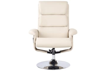 Reclinerfåtölj Legend - Beige, Silver - Möbler - Fåtölj & stolar - Fåtölj - Massagestol & massagefåtölj