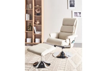 Reclinerfåtölj Legend - Beige, Silver - Möbler - Fåtölj & stolar - Fåtölj - Massagestol & massagefåtölj