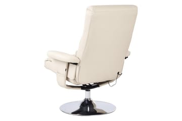 Reclinerfåtölj Legend - Beige, Silver - Möbler - Fåtölj & stolar - Fåtölj - Massagestol & massagefåtölj