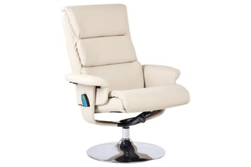 Reclinerfåtölj Legend - Beige, Silver - Möbler - Fåtölj & stolar - Fåtölj - Massagestol & massagefåtölj