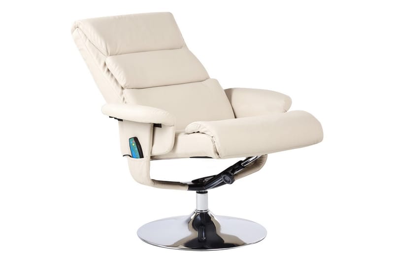 Reclinerfåtölj Legend - Beige, Silver - Möbler - Fåtölj & stolar - Fåtölj - Massagestol & massagefåtölj