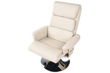Reclinerfåtölj Legend - Beige, Silver - Möbler - Fåtölj & stolar - Fåtölj - Massagestol & massagefåtölj